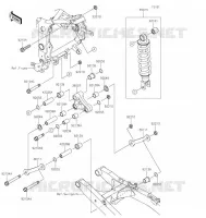 SUSPENSION   SHOCK ABSORBER voor Kawasaki Z125 2022
