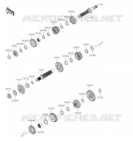 TRANSMISSION voor Kawasaki Z125 2022