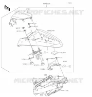 ACCESSORY(Pillion Seat Cover) voor Kawasaki NINJA 125 2022