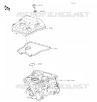CYLINDER HEAD COVER voor Kawasaki NINJA 125 2022