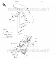 FRONT FENDER voor Kawasaki NINJA 125 2022