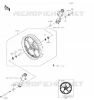 FRONT HUB voor Kawasaki NINJA 125 2022