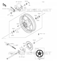 REAR HUB voor Kawasaki NINJA 125 2022