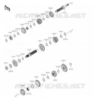 TRANSMISSION voor Kawasaki NINJA 125 2022