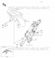 FRONT FENDER voor Kawasaki NINJA 400 2021