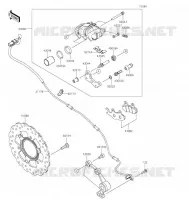 REAR BRAKE voor Kawasaki NINJA 400 2021