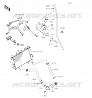 WATER PIPE voor Kawasaki NINJA 400 2021