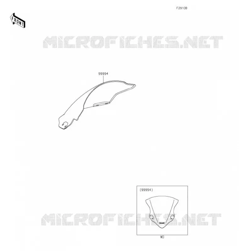 ACCESSORY(PARE-BRISE) Kawasaki MOTOS 400 2021 NINJA 400  EX400GMFNL