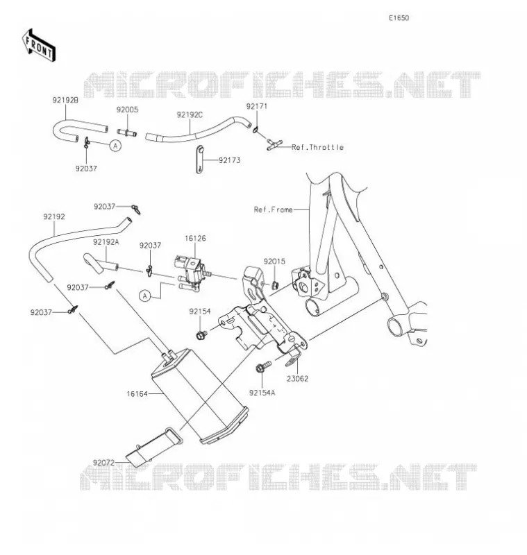FUEL EVAPORATION SYSTEM(CA) Kawasaki MOTOS 400 2021 NINJA 400  EX400GMFNL
