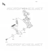 BRAKE PEDAL   TORK LINK voor Kawasaki NINJA 400 2022