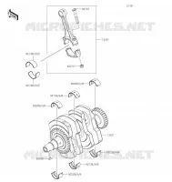 CRANKSHAFT voor Kawasaki NINJA 400 2022