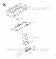 CYLINDER   PISTON  voor Kawasaki NINJA 400 2022