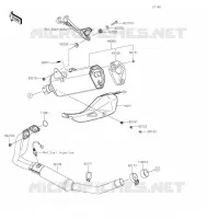 EXHAUST voor Kawasaki NINJA 400 2022