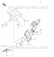 FRONT FENDER voor Kawasaki NINJA 400 2022