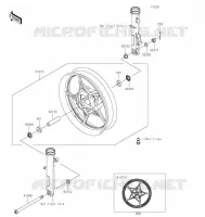 FRONT WHEEL voor Kawasaki NINJA 400 2022