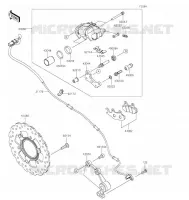 REAR BRAKE voor Kawasaki NINJA 400 2022