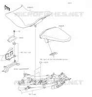 SEAT voor Kawasaki NINJA 400 2022