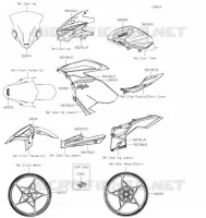 STICKER(GREEN) voor Kawasaki NINJA 400 2022