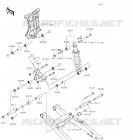 SUSPENSION   SHOCK ABSORBER voor Kawasaki NINJA 400 2022