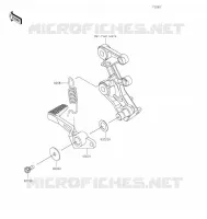 BRAKE PEDAL   TORK LINK voor Kawasaki NINJA 400 2022