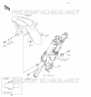 FRONT FENDER voor Kawasaki NINJA 400 2022