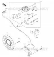 REAR BRAKE voor Kawasaki NINJA 400 2022