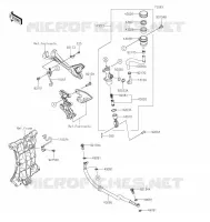 REAR MASTER CYLINDER voor Kawasaki NINJA 400 2022