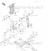 SUSPENSION   SHOCK ABSORBER voor Kawasaki NINJA 400 2022