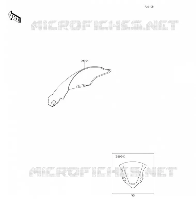 ACCESSORY(PARE-BRISE) Kawasaki MOTOS 400 2022 NINJA 400  EX400HNFAN