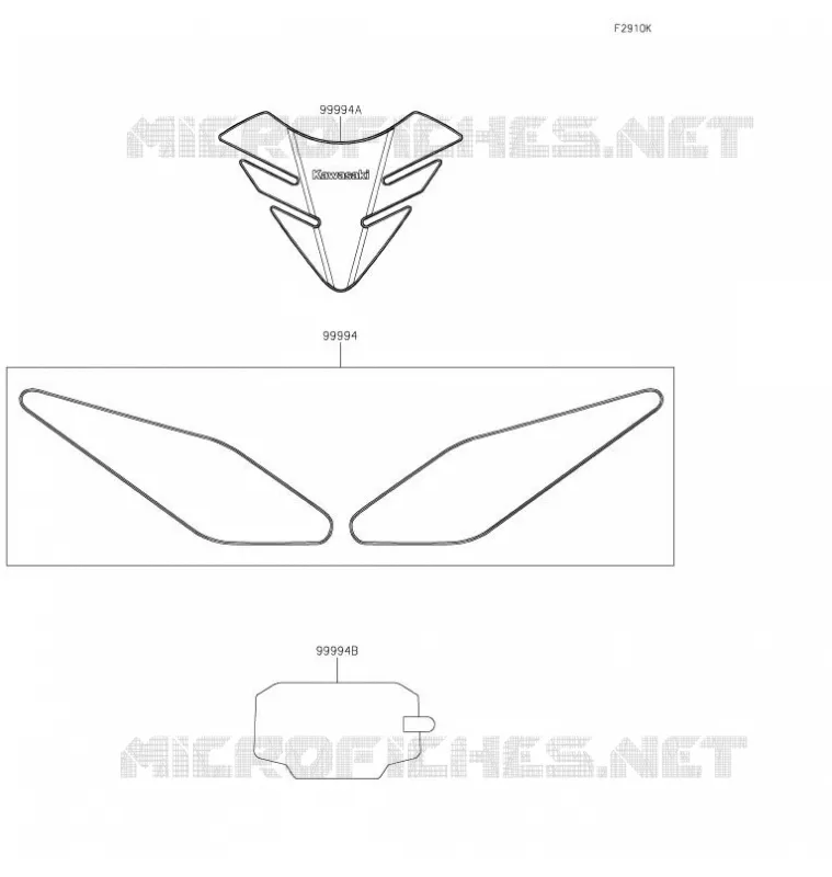 ACCESSORY(Tank Pads and Meter Film) Kawasaki MOTOS 650 2021 NINJA 650  EX650NMFNL