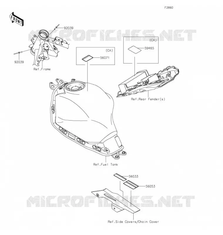 LABELS Kawasaki MOTOS 650 2021 NINJA 650  EX650NMFNL