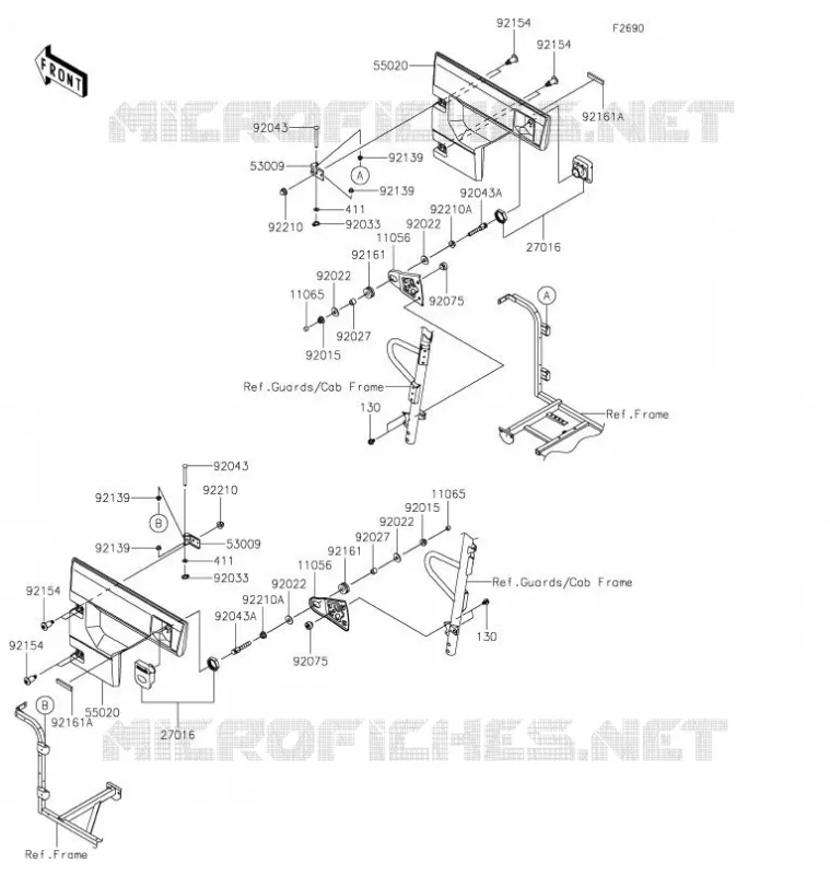 DOOR Kawasaki SSV 820 2022 MULE PRO-FX  KAF820ENFNN