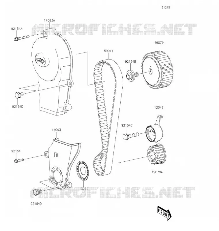 CAM BELT Kawasaki SSV 820 2022 MULE PRO-FXT  KAT820BNFNL