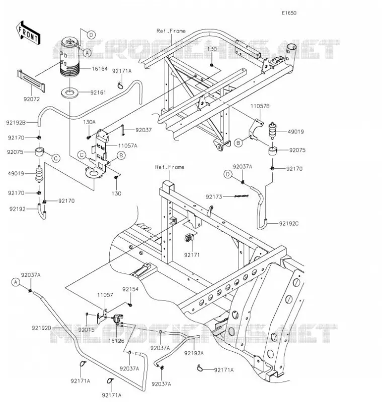 FUEL EVAPORATION SYSTEM(CA) Kawasaki SSV 820 2022 MULE PRO-FXT  KAT820BNFNL