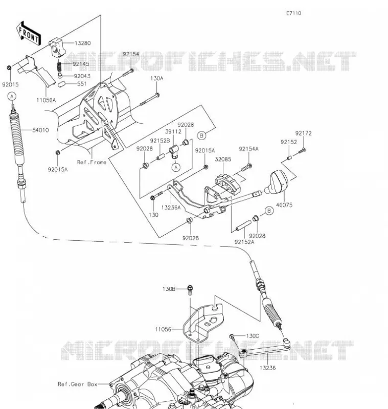 CONTROL Kawasaki SSV 820 2022 MULE PRO-FXT  KAT820BNFNN