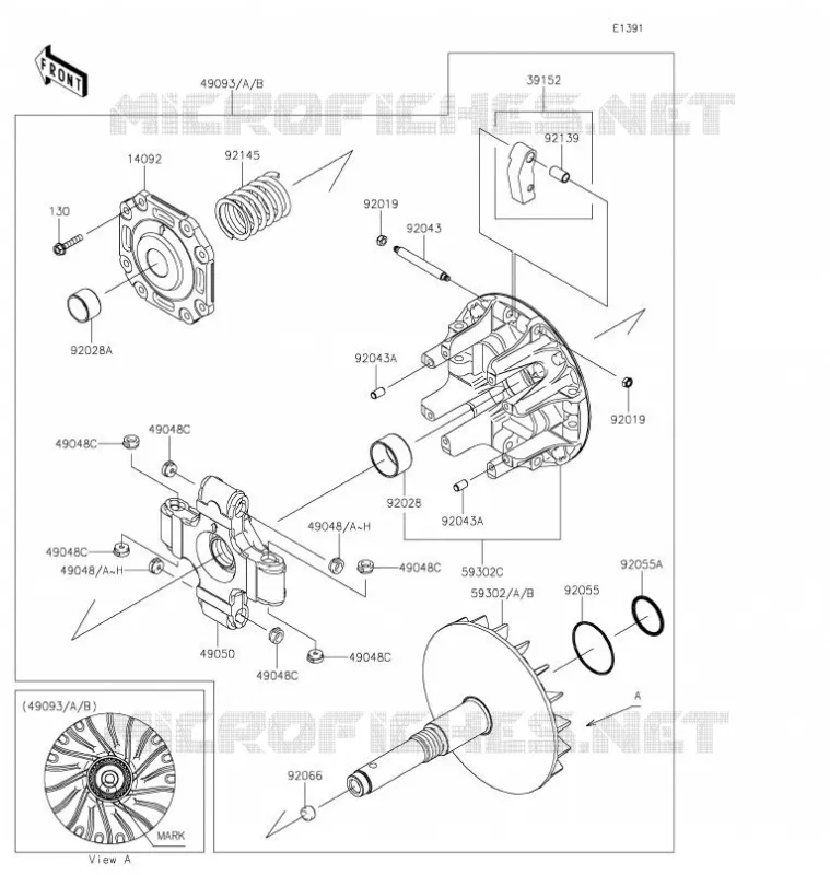 DRIVE CONVERTER Kawasaki SSV 820 2022 MULE PRO-FXT  KAT820CNFNN