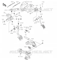 BRAKE PEDAL   THROTTLE LEVER voor Kawasaki TERYX KRX 1000 2021
