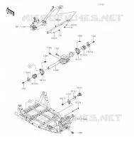 ENGINE MOUNT voor Kawasaki TERYX KRX 1000 2021