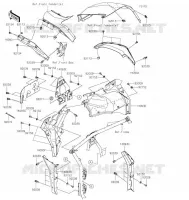 FENDER voor Kawasaki TERYX KRX 1000 2021