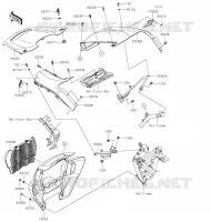 FRONT FENDER voor Kawasaki TERYX KRX 1000 2021