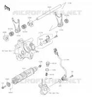 GEAR CHANGE DRUM   SHIFT FORKS voor Kawasaki TERYX KRX 1000 2021
