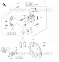 REAR BRAKE voor Kawasaki TERYX KRX 1000 2021