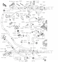 WATER PIPE voor Kawasaki TERYX KRX 1000 2021