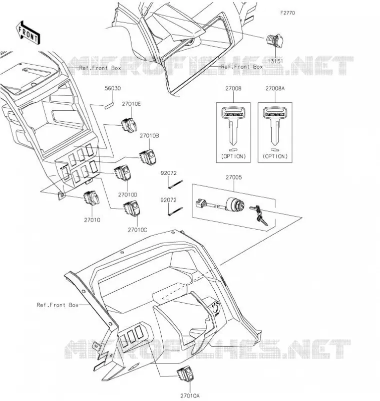 SWITCH Kawasaki SSV 1000 2021 TERYX KRX 1000  KRF1000DMFNN