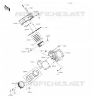CYLINDER   PISTON  voor Kawasaki TERYX4 2021