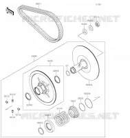 DRIVE CONVERTER   BELT voor Kawasaki TERYX4 2021