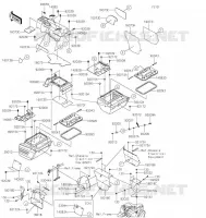 FRAME PARTS(ARRI&Egrave;RE) voor Kawasaki TERYX4 2021