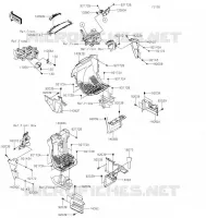 FRAME PARTS(AVANT) voor Kawasaki TERYX4 2021