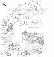 PROTECTION   CHASSIS CAB voor Kawasaki TERYX4 2021