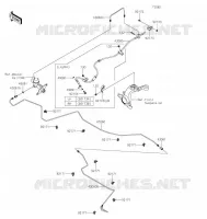 BRAKE PIPE voor Kawasaki TERYX4 2021